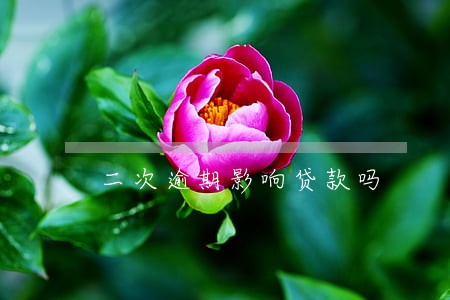 二次逾期影响贷款吗 二次逾期影响贷款吗