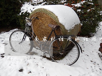 云南农村信用社信用卡逾期