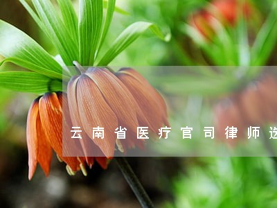 云南省医疗官司律师选谁 云南省医疗官司律师选谁