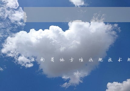 云南省地方性法规技术规范
