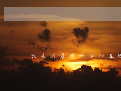 云县同居纠纷律师在线咨询