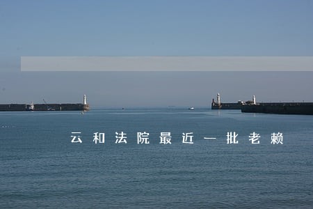 云和法院最近一批老赖 云和法院最近一批老赖