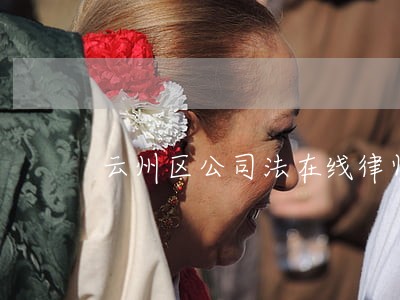 云州区公司法在线律师咨询 云州区公司法在线律师咨询