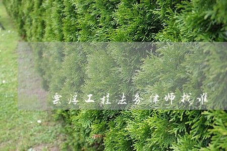 云浮工程法务律师找谁 云浮工程法务律师找谁