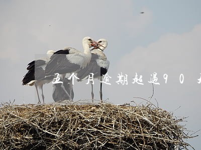 五个月逾期超过90天 五个月逾期超过90天