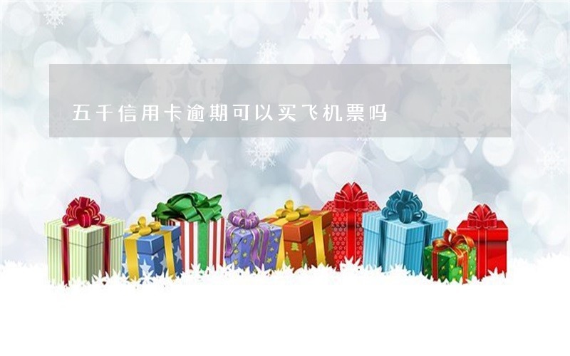 五千信用卡逾期可以买飞机票吗 五千信用卡逾期可以买飞机票吗