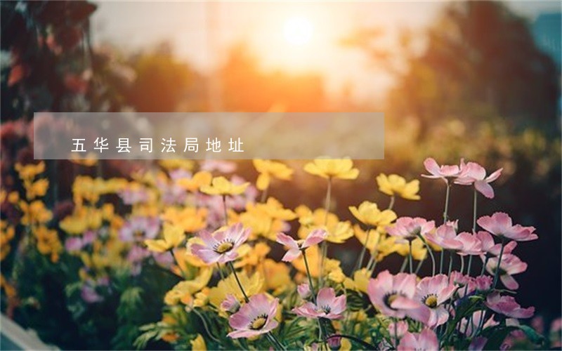 五华县司法局地址 五华县司法局地址