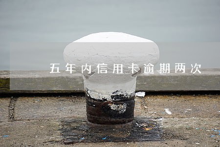 五年内信用卡逾期两次