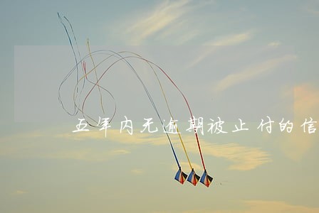 五年内无逾期被止付的信用卡 五年内无逾期被止付的信用卡