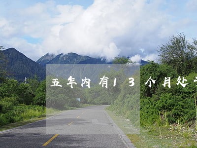 五年内有13个月处于逾期 五年内有13个月处于逾期
