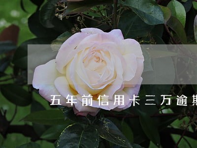 五年前信用卡三万逾期会被判刑吗 五年前信用卡三万逾期会被判刑吗