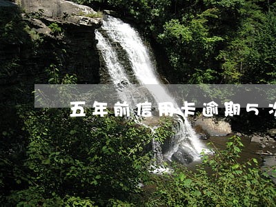 五年前信用卡逾期5次 五年前信用卡逾期5次