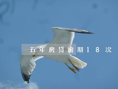 五年房贷逾期18次