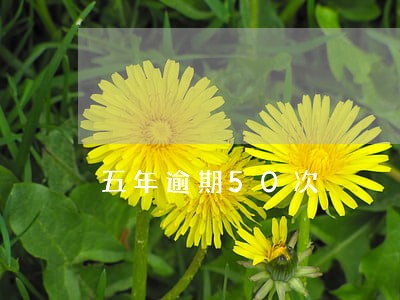 五年逾期50次 五年逾期50次
