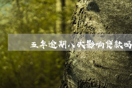 五年逾期八次影响贷款吗 五年逾期八次影响贷款吗