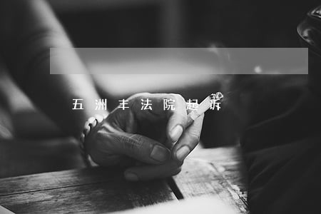 五洲丰法院起诉 五洲丰法院起诉