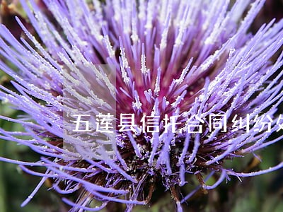 五莲县信托合同纠纷处理律师 五莲县信托合同纠纷处理律师