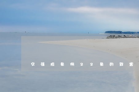 交强险条例22条的致害人 交强险条例22条的致害人