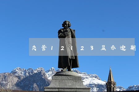 交管12123显示逾期检查 交管12123显示逾期检查