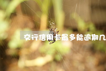 交行信用卡最多能逾期几天