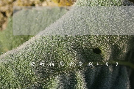 交行信用卡逾期400