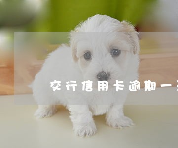 交行信用卡逾期一天就还清了 交行信用卡逾期一天就还清了