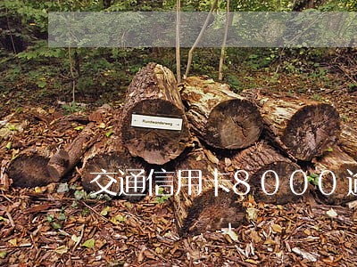 交通信用卡8000逾期