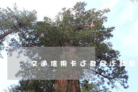 交通信用卡还款日还款算逾期 交通信用卡还款日还款算逾期