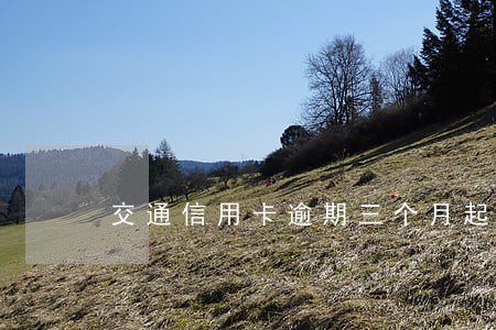 交通信用卡逾期三个月起诉吗 交通信用卡逾期三个月起诉吗