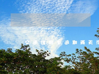 交通信用卡逾期两天没关系吗 交通信用卡逾期两天没关系吗