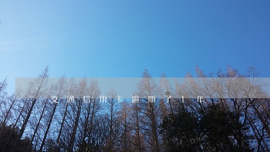 交通信用卡逾期了1年 交通信用卡逾期了1年