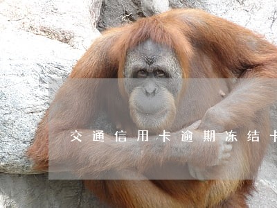 交通信用卡逾期冻结卡 交通信用卡逾期冻结卡