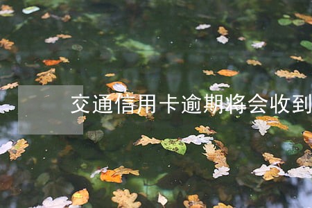 交通信用卡逾期将会收到清账 交通信用卡逾期将会收到清账