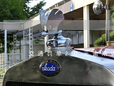 交通罚单20元逾期俩天 交通罚单20元逾期俩天