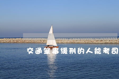 交通肇事缓刑的人能考司法考试吗 交通肇事缓刑的人能考司法考试吗
