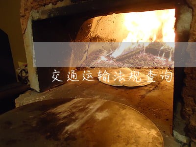 交通运输法规查询