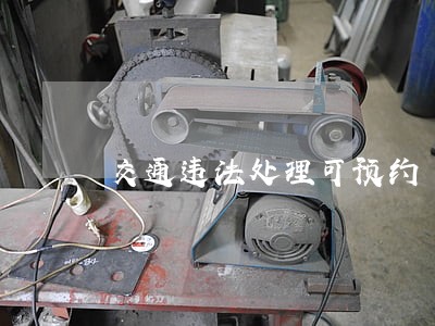 交通违法处理可预约 交通违法处理可预约