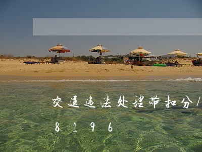 交通违法处理带扣分/2023013088196