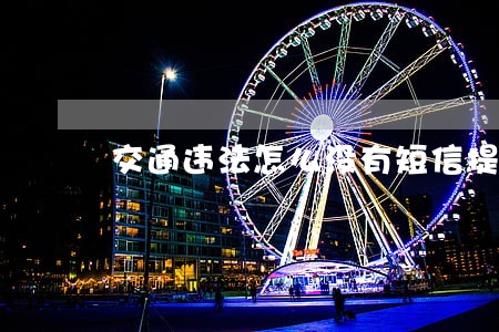 交通违法怎么没有短信提醒的 交通违法怎么没有短信提醒的
