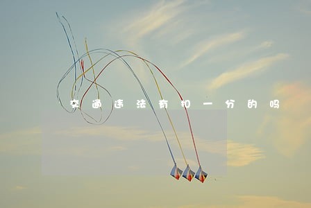 交通违法有扣一分的吗 交通违法有扣一分的吗