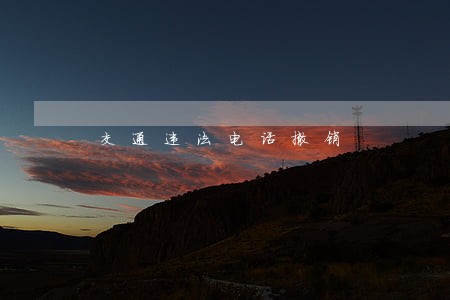交通违法电话撤销