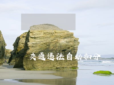 交通违法自动扣分 交通违法自动扣分