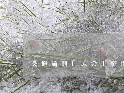 交通逾期1天会上征信吗 交通逾期1天会上征信吗