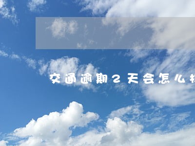 交通逾期2天会怎么样