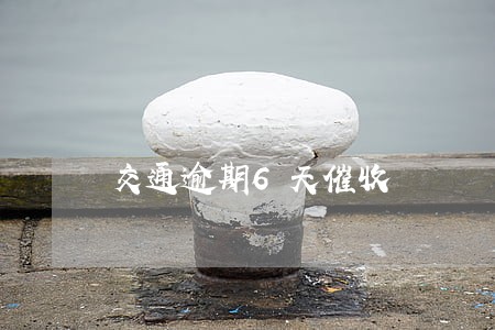 交通逾期6天催收 交通逾期6天催收