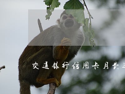 交通银行信用卡月费逾期 交通银行信用卡月费逾期
