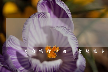 交通银行信用卡逾期说卡失效 交通银行信用卡逾期说卡失效