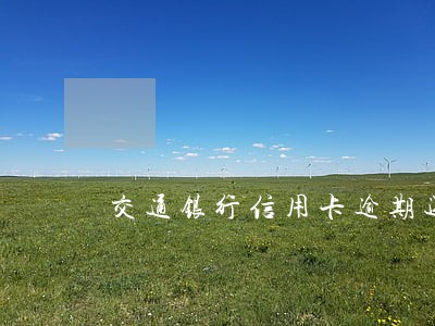 交通银行信用卡逾期还款征信 交通银行信用卡逾期还款征信