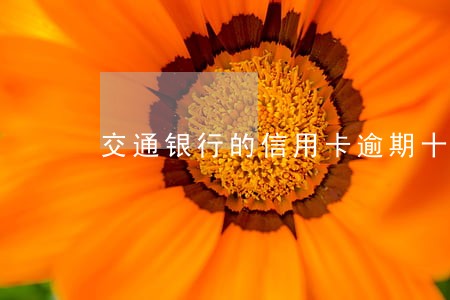 交通银行的信用卡逾期十几天