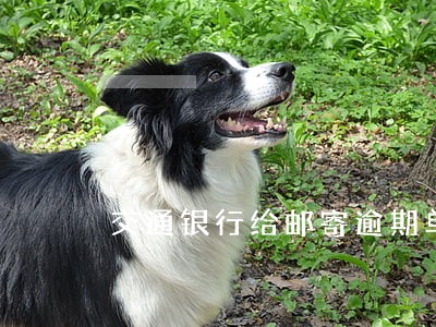 交通银行给邮寄逾期单 交通银行给邮寄逾期单